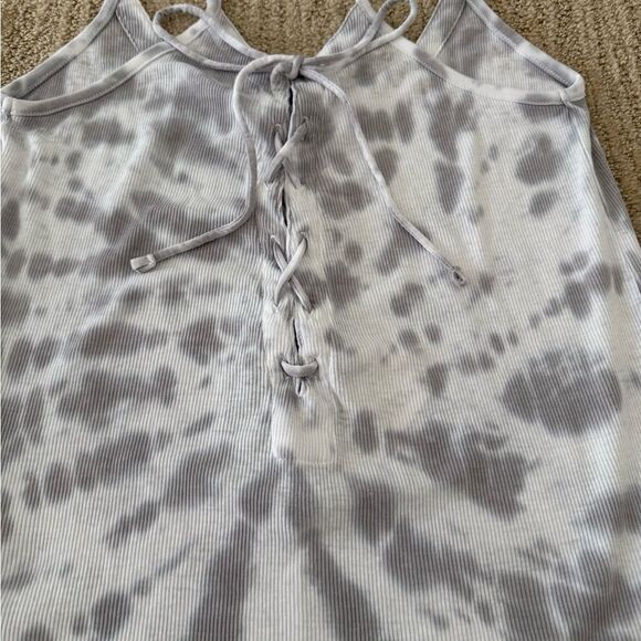 Chaser Gray Tie-Dye Spaghetti Strap Tank Top - Picture 2 of 5